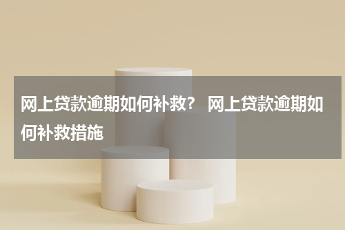 网上贷款逾期如何补救？ 网上贷款逾期如何补救措施