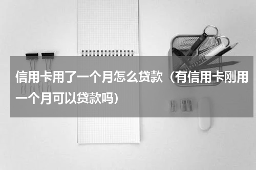 信用卡用了一个月怎么贷款（有信用卡刚用一个月可以贷款吗）
