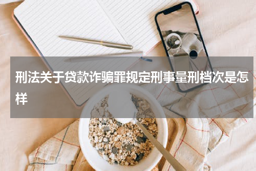 刑法关于贷款诈骗罪规定刑事量刑档次是怎样