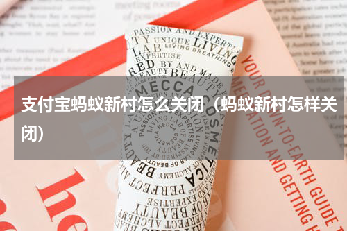 支付宝蚂蚁新村怎么关闭（蚂蚁新村怎样关闭）