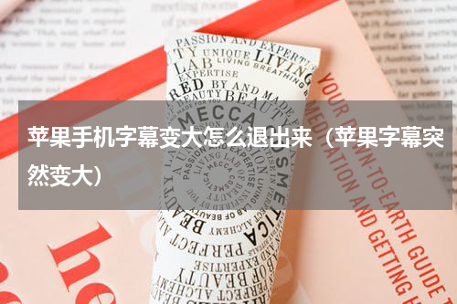 苹果手机字幕变大怎么退出来（苹果字幕突然变大）