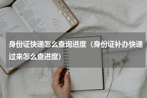 身份证快递怎么查询进度（身份证补办快递过来怎么查进度）