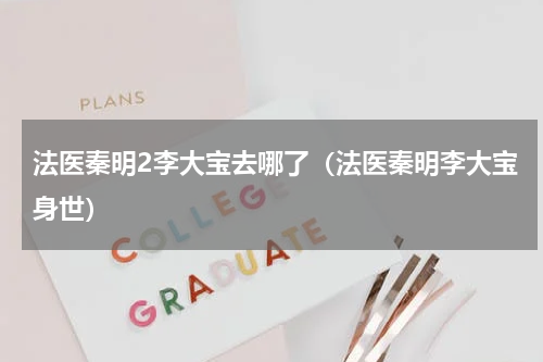 法医秦明2李大宝去哪了（法医秦明李大宝身世）