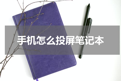 手机怎么投屏笔记本