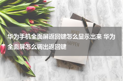 华为手机全面屏返回键怎么显示出来 华为全面屏怎么调出返回键