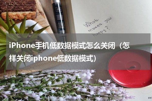 iPhone手机低数据模式怎么关闭（怎样关闭iphone低数据模式）