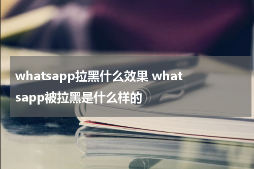 whatsapp拉黑什么效果 whatsapp被拉黑是什么样的