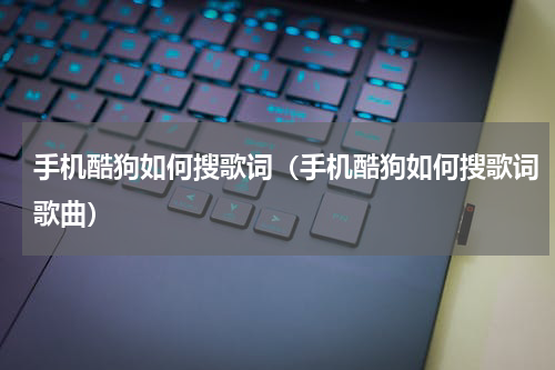 手机酷狗如何搜歌词（手机酷狗如何搜歌词歌曲）