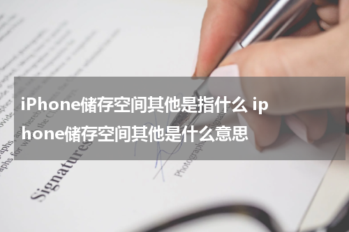iPhone储存空间其他是指什么 iphone储存空间其他是什么意思