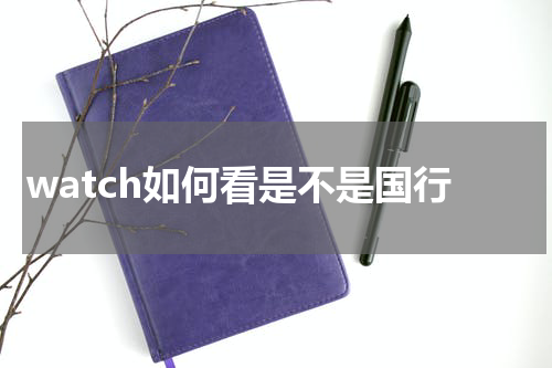 watch如何看是不是国行