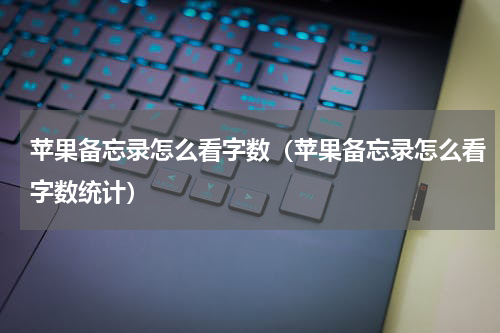 苹果备忘录怎么看字数（苹果备忘录怎么看字数统计）