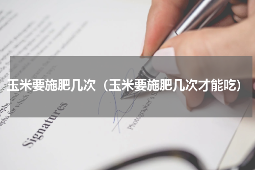 玉米要施肥几次（玉米要施肥几次才能吃）
