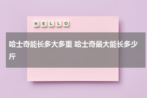 哈士奇能长多大多重 哈士奇最大能长多少斤