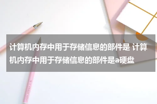 计算机内存中用于存储信息的部件是 计算机内存中用于存储信息的部件是a硬盘