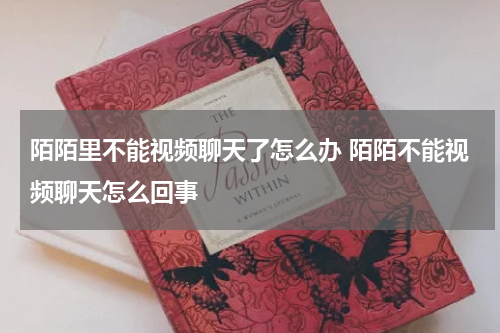 陌陌里不能视频聊天了怎么办 陌陌不能视频聊天怎么回事
