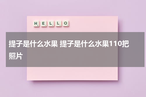 提子是什么水果 提子是什么水果110把照片