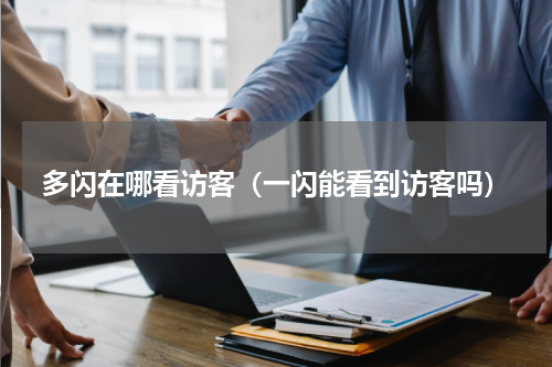 多闪在哪看访客（一闪能看到访客吗）