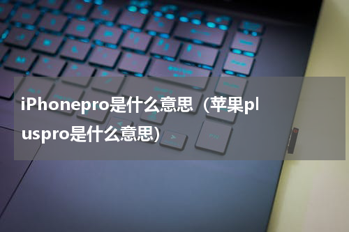 iPhonepro是什么意思（苹果pluspro是什么意思）