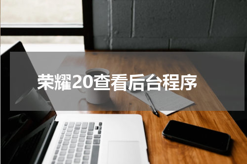 荣耀20查看后台程序