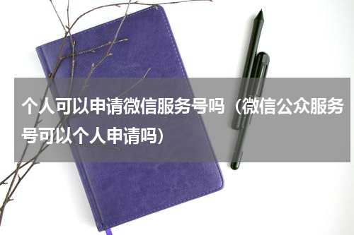 个人可以申请微信服务号吗（微信公众服务号可以个人申请吗）