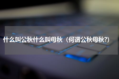 什么叫公秋什么叫母秋（何谓公秋母秋?）