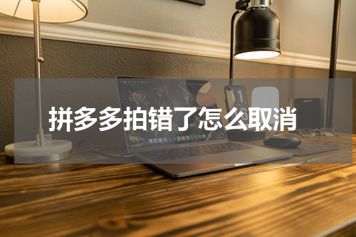  拼多多拍错了怎么取消