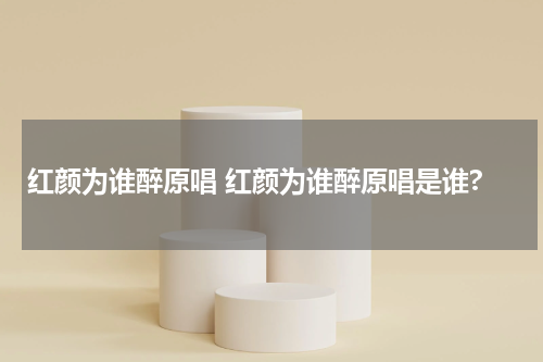 歌曲《梅花泪》原唱