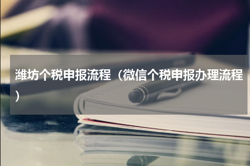 潍坊个税申报流程（微信个税申报办理流程）