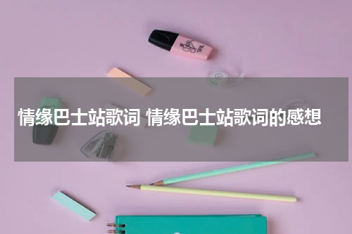 情缘巴士站歌词 情缘巴士站歌词的感想