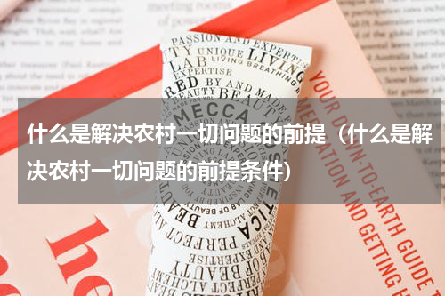 什么是解决农村一切问题的前提（什么是解决农村一切问题的前提条件）