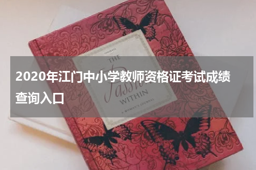2020年江门中小学教师资格证考试成绩查询入口