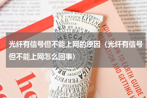光纤有信号但不能上网的原因（光纤有信号但不能上网怎么回事）