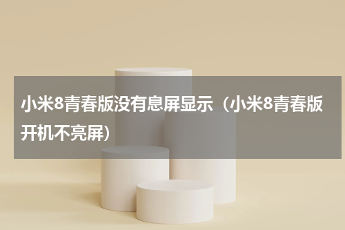 小米8青春版没有息屏显示（小米8青春版开机不亮屏）