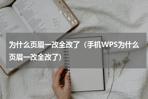 为什么页眉一改全改了（手机WPS为什么页眉一改全改了）