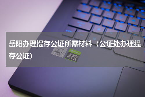 岳阳办理提存公证所需材料（公证处办理提存公证）
