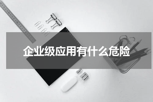 企业级应用有什么危险