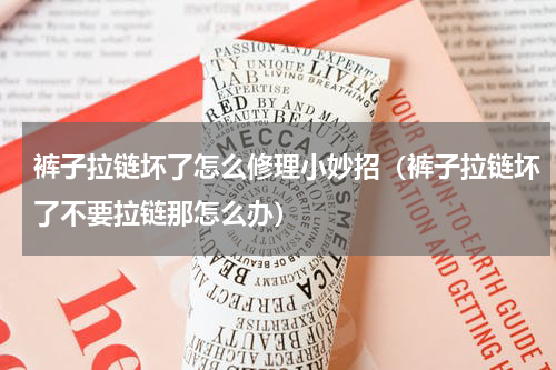 裤子拉链坏了怎么修理小妙招（裤子拉链坏了不要拉链那怎么办）