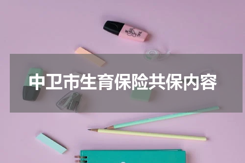 中卫市生育保险共保内容