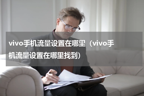 vivo手机流量设置在哪里（vivo手机流量设置在哪里找到）