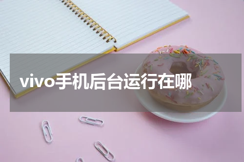 vivo手机后台运行在哪