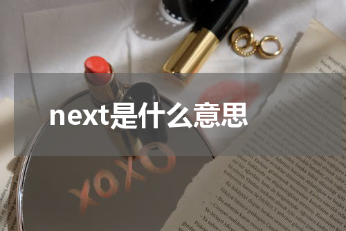 next是什么意思