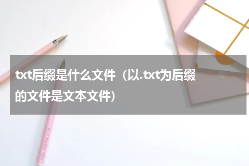 txt后缀是什么文件（以.txt为后缀的文件是文本文件）