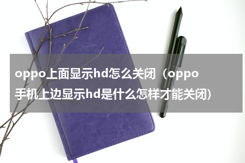 oppo上面显示hd怎么关闭（oppo手机上边显示hd是什么怎样才能关闭）