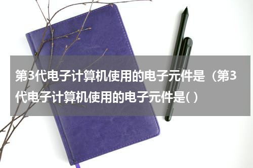 第3代电子计算机使用的电子元件是（第3代电子计算机使用的电子元件是( ）