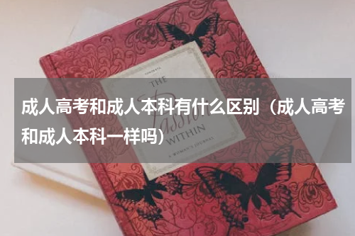 成人高考和成人本科有什么区别（成人高考和成人本科一样吗）