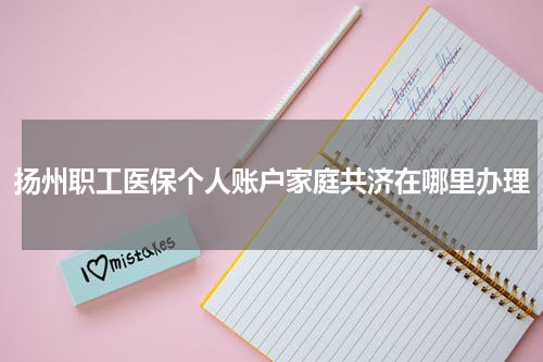 扬州职工医保个人账户家庭共济在哪里办理