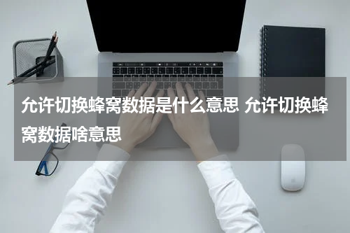 允许切换蜂窝数据是什么意思 允许切换蜂窝数据啥意思
