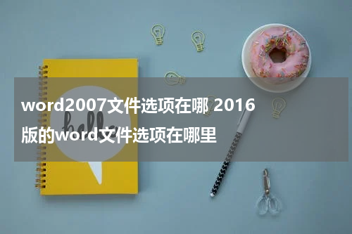 word2007文件选项在哪 2016版的word文件选项在哪里