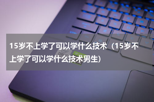 15岁不上学了可以学什么技术（15岁不上学了可以学什么技术男生）