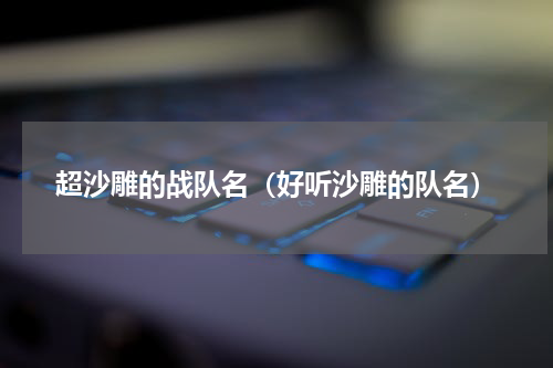 超沙雕的战队名（好听沙雕的队名）